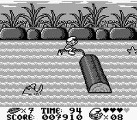 une photo d'Ã©cran de Les Schtroumpfs sur Nintendo Game Boy